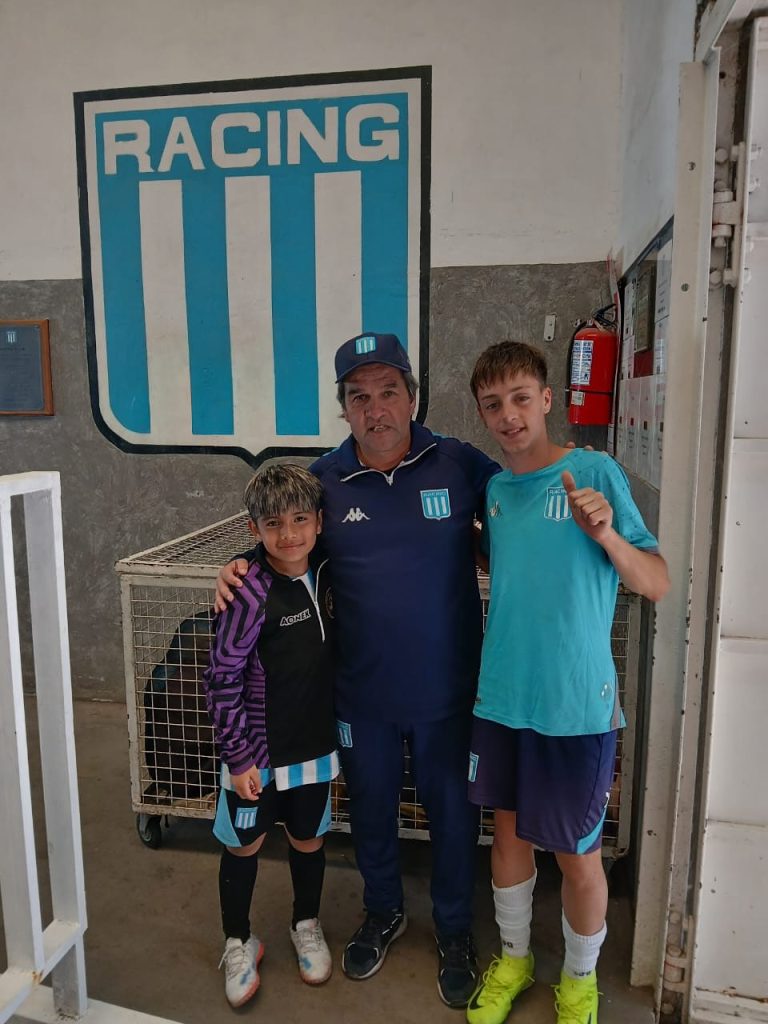 En la foto con el crack de Astor Ronconi